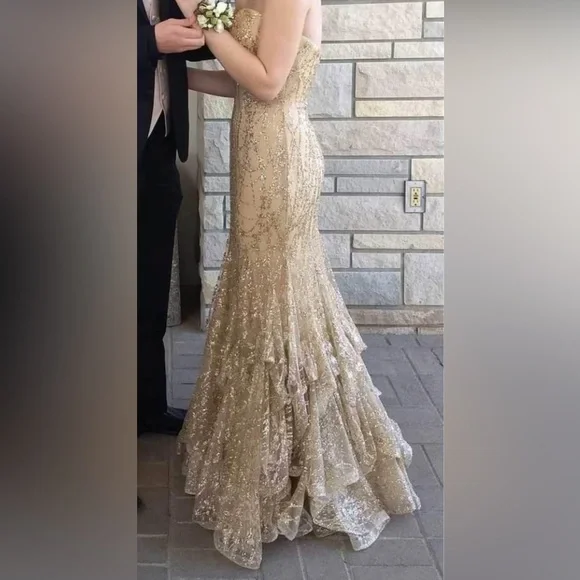 gold muslim wedding dress Ellie Wilde Style EW122007 | Ellie Wilde Dresses